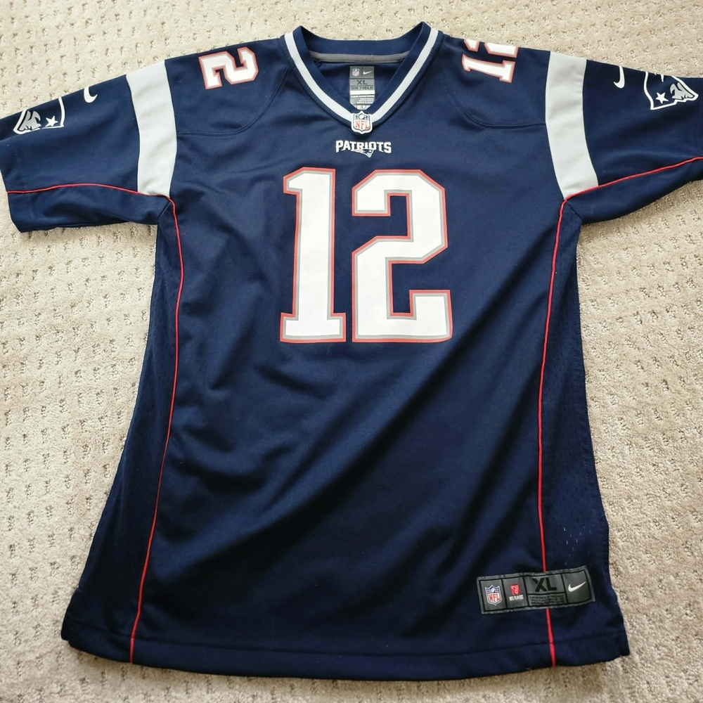 Nike PATRIOTS Jersey TOM BRADY #12 NFL Sz XL